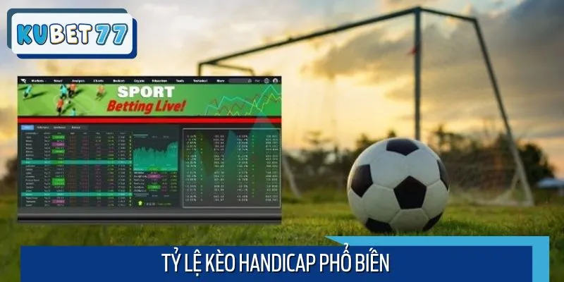 Tỷ lệ chấp phổ biến Handicap cá cược bóng đá